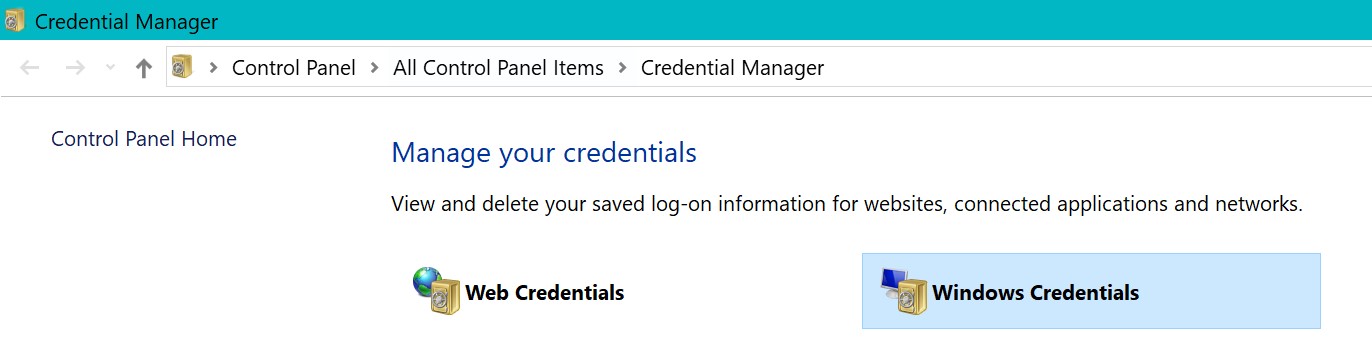 Windows Credentials